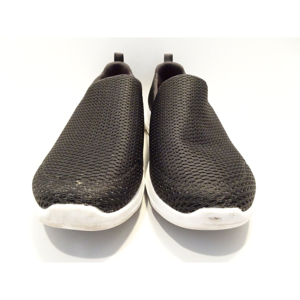 Skechers GoWalk 4 Goga Max Black Mesh Slip On Walking Shoes Womens 54152